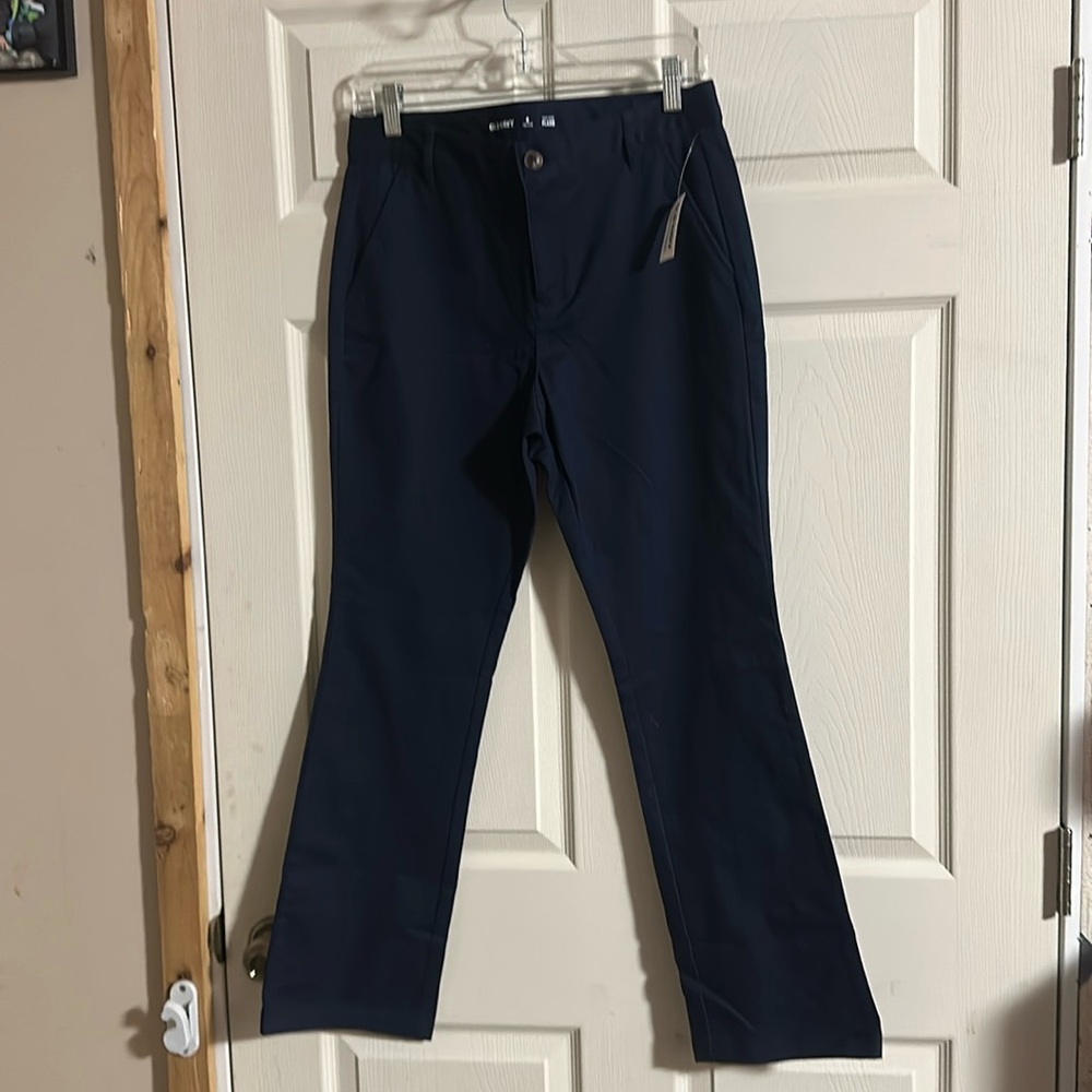 OLD NAVY HIGH RISE FLARE PANTS: NAVY BLUE: NEW WITH TAGS: SIZE 6 PETITE